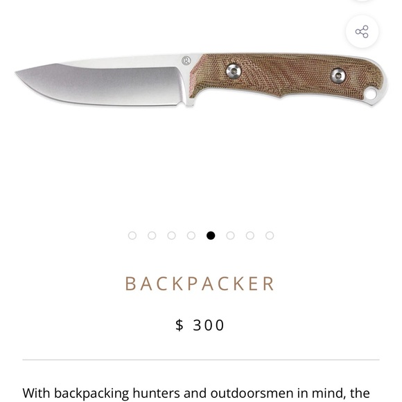 Chris Reeve Backpacker fixed blade - Picture 8 of 9